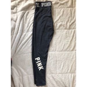 PINK fleece-lined Grey Ultimate Leggings